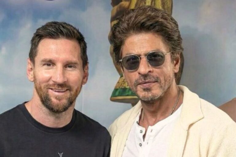 मेसी का भारत दौरा: कोलकाता में SRK से मुलाकात के बाद हैदराबाद पहुंचे लियोनेल मेसी; कार्यक्रम में अव्यवस्था पर बवाल