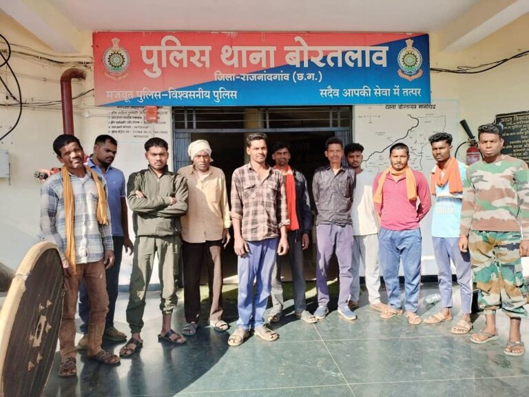 राजनांदगांव: बोरतलाव पुलिस की बड़ी कार्रवाई, जंगल में जुआ खेल रहे 6 जुआरी चढ़े हत्थे