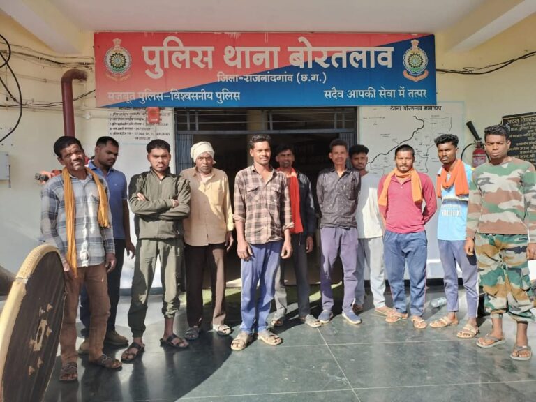 राजनांदगांव: बोरतलाव पुलिस की बड़ी कार्रवाई, जंगल में जुआ खेल रहे 6 जुआरी रंगे हाथों गिरफ्तार